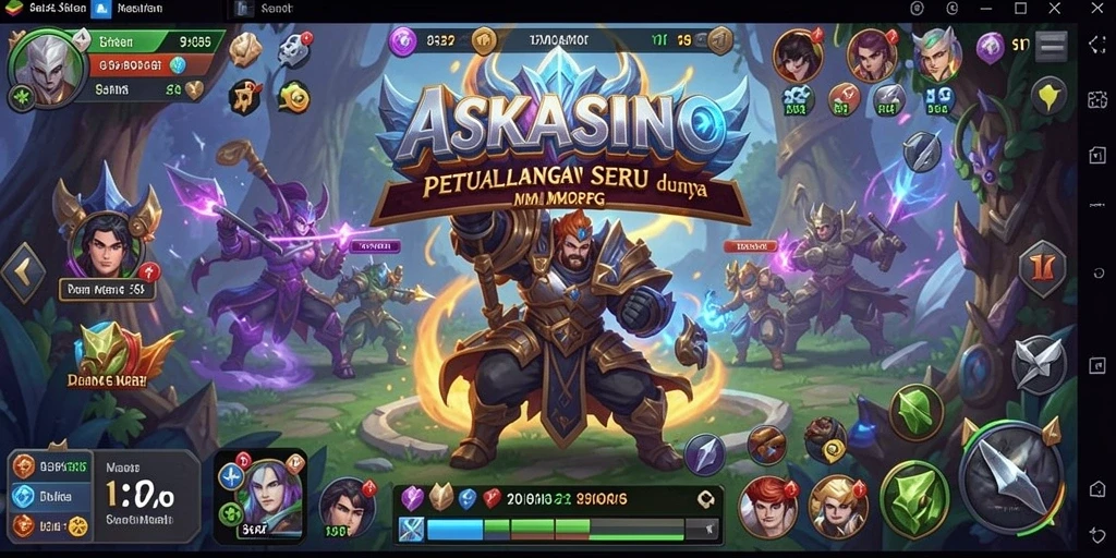 Gameplay seru dalam dunia fantasi <strong>ASKASINO</strong> yang memikat.