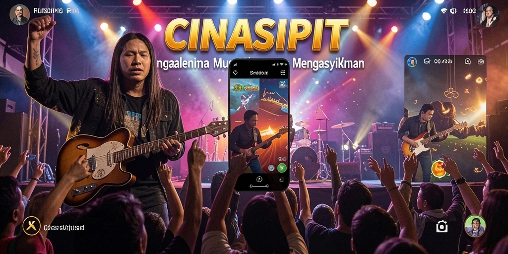Screenshot dari gameplay CINASIPIT yang menunjukkan tantangan musik.