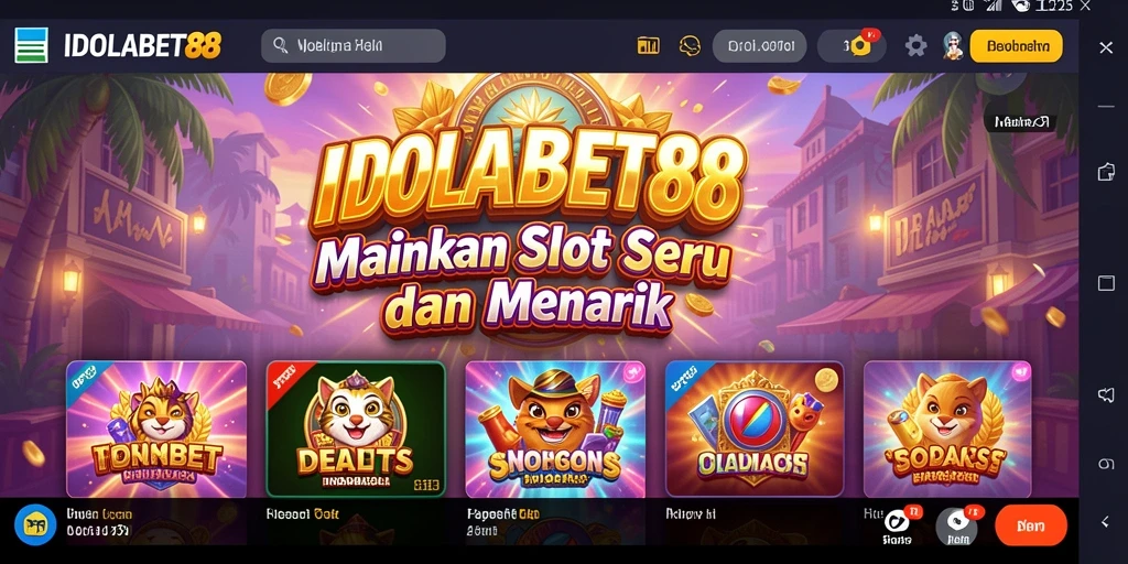 Tampilan gameplay Slot yang menarik dan seru di IDOLABET88.