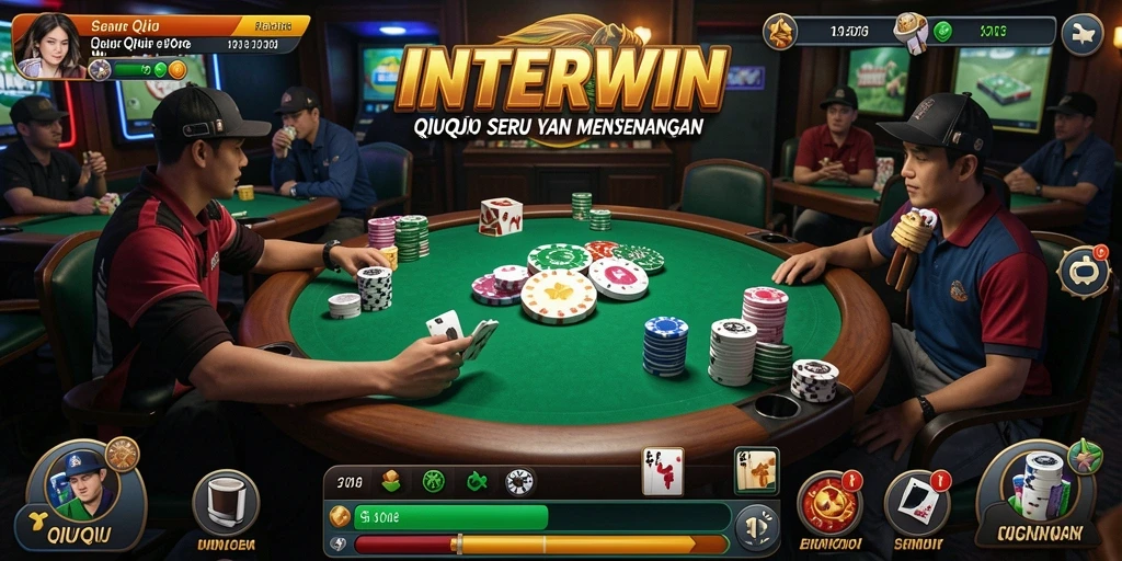 Tampilan gameplay seru QiuQiu di INTERWIN.