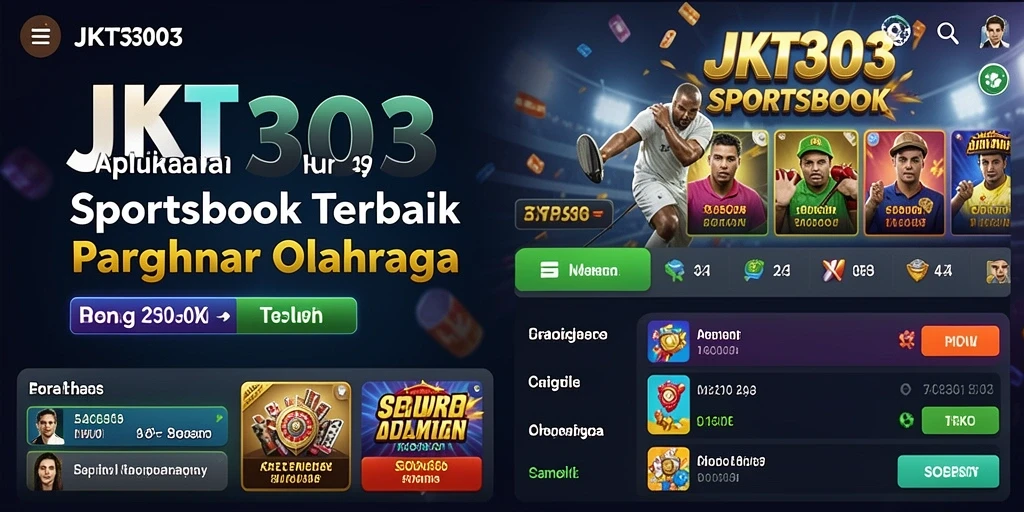 Screenshot utama JKT303 menampilkan fitur taruhan olahraga yang menarik.