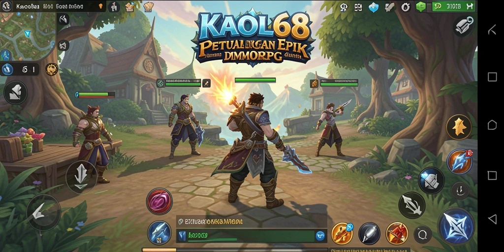 Tampilan gameplay KAOL68 yang memukau dalam dunia MMORPG.