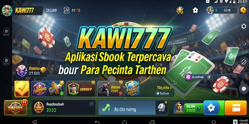 Tampilan gameplay KAWI777 yang menegangkan di dalam aplikasi Sportsbook.