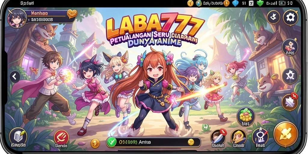 Screenshot LABA777 menampilkan petualangan seru dalam dunia Anime.