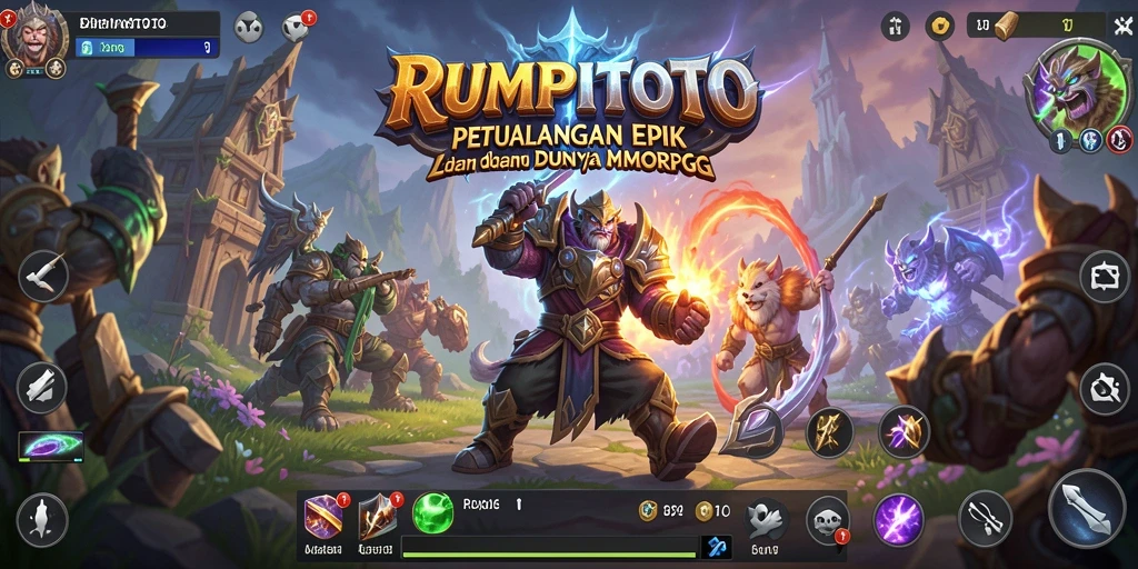 Screenshot RUMPITOTO menampilkan aksi seru dalam pertarungan MMORPG.