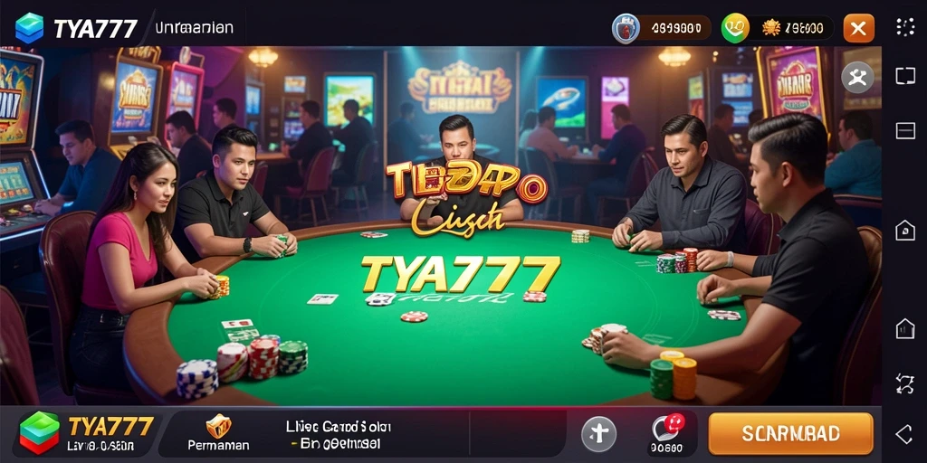 Tampilan gameplay Live Casino TYA777 yang menarik dan mendebarkan.